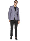 Hangup Men Standard Checkered Men Formalwear-D14CheckBlazer