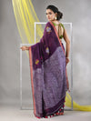 Purple Linen Soft Saree-MA57LN331430039