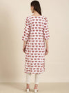 Women White Printed Straight Kurta-NJ-3613299-White