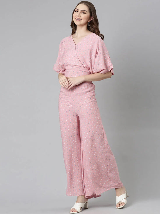 Women Pink Printed Co-Ords-AE-15857-Pink