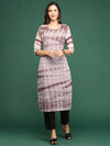 Women Mauve Embellished Straight Kurta-SKC-1251-Mauve