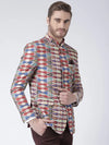 Hangup Men Standard Printed Men Formalwear-D455ButtonBlazer