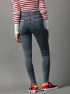 Women's Grey Solid Slim Fit Denim Jeans-GZ-5123-2-Grey