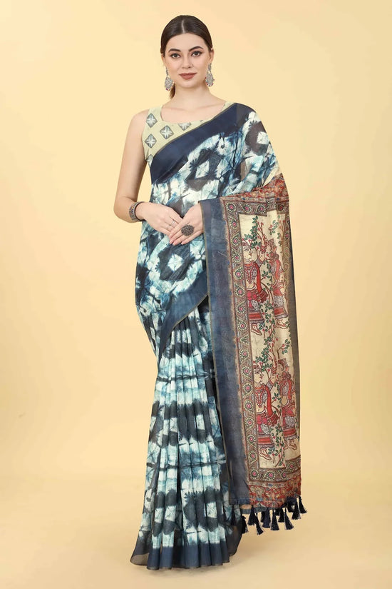 Soft Elegance Delight Saree-SZ-INDIGO-1424