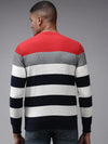 Men White Colourblock Sweatshirt-OTRS-6-Offwhite