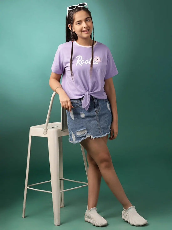 Lil Tomatoes Girls Cotton Crop Top-GGT-S24-1484_PURPLE_28