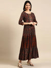 Women's Multicolour Printed Anarkali Kurta-GW-1364-Multi