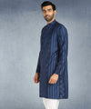 Hangup Men Standard Printed Men's Indian Wear-ST1111287_Navy_Lkurta