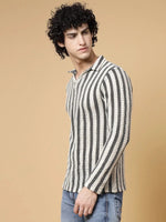 Rigo Stripes Crochet T-Shirt