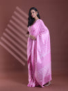 Pink Silk Soft Saree With Texture Print-MA60BSL01400075