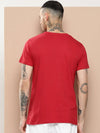 Difference Of Opinion Men's Red Plain T-Shirt-DOCRM136RED-S