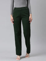 Women Olive Solid Trouser-LT-SF-10426-Olive