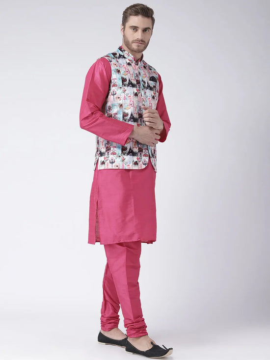 Hangup Men Standard Printed Men's Indian Wear-57APrintedNehru