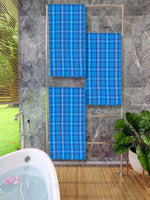 Athom Living Premium Gamcha Bath Towel 65 x 135 cm Pack of 3 Multicolored checkered-ATZ-BT-1G-C3