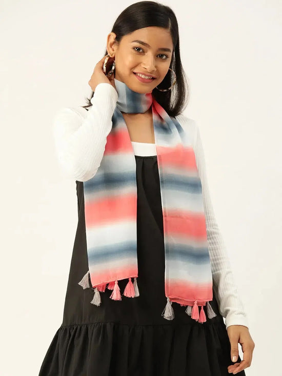 Multi Stripe Scarf-SC100196