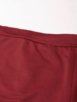 Women Maroon Solid Pencil Skirt-AE-10611-Maroon