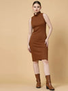 Rigo Ribbed Body Hug Dress-WDRS356-1133-L