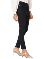 Smarty Pants Women's Cotton Lycra Ankle Length Blue Formal Trouser-SMPT-726B-S