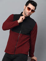 Rigo Color Blocked High Neck Polar Fleece Jacket