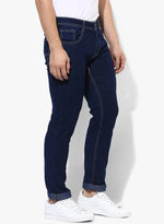 Hangup Men Standard Solid Jeans & Trousers-DarkBlueJeans