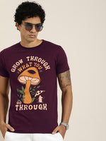 Dillinger Maroon Graphic Regular T-Shirt