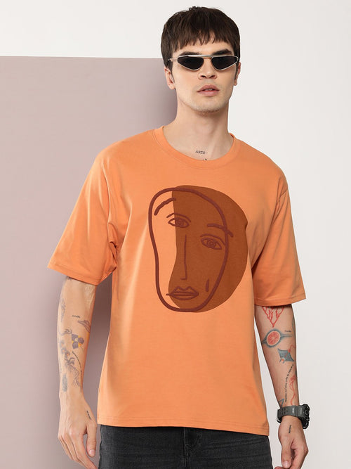 Dillinger Brown Graphic Oversized T-shirt