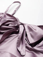 Front knot shift dress in Mauve-TC0334JMAU_S