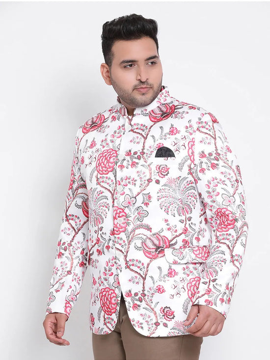 Hangup Men Standard Printed Men Formalwear-D67_5Button1_Blazer