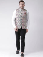 Hangup Men Standard Printed Men's Indian Wear-78APrintedNehru