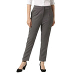 Smarty Pants Women's Cotton Lycra Ankle Length Grey Formal Trouser-SMPT-885B-S