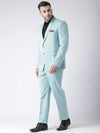 Hangup Men Standard Solid Men Formalwear-AquaBlazer