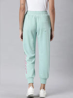 Women Sea Green Solid Track Pant-AF-1812-Seagreen