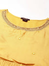 Women Mustard Solid Anarkali Kurta-DW-9568-Mustard