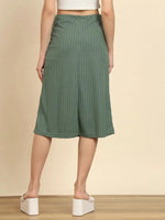 A Line Olive Skirt