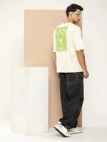 Difference of Opinion Off White Graphic Oversized T-Shirt-DOOVR205WWHT-S