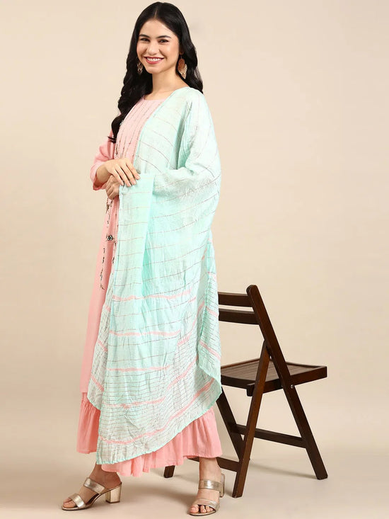 Women's Peach Solid Kurta Set-FS-2663-Peach