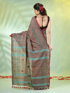 Beige Cotton Soft Saree With Texture Designs-MA62CT331210043