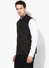 Hangup Men Standard Solid Men's Indian Wear-BasicBlackBasket