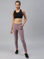 Women's Purple Solid Track Pants-AF-1723-Purple