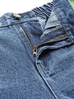 Blue Slouchy Inlay Pocket Jeans