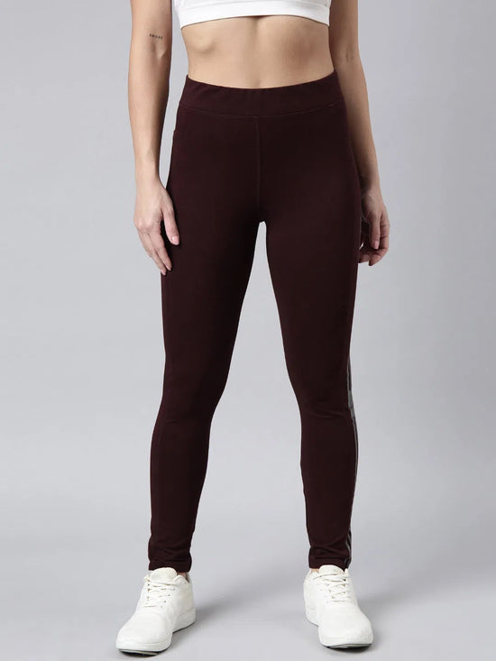 Women Solid Slim Fit Maroon Track Pant-AF-1894-Maroon