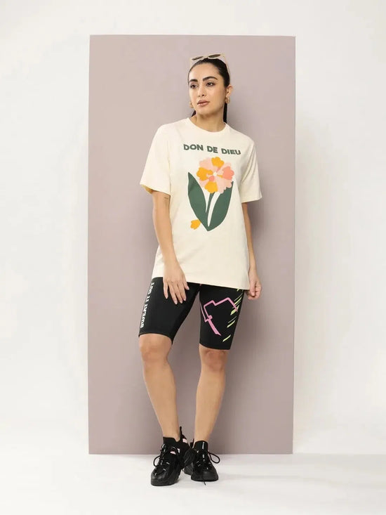 Dillinger Off White Graphic Oversized T-Shirt-WMNCR444WWHT-XS