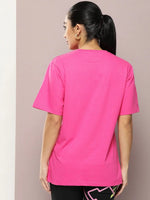 Dillinger Fuchsia Graphic Oversized T-Shirt-WMNCR387FSR-XS