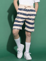 Lil Tomatoes Boys Cotton Looper Bermuda-GBB-S24-1448_NAVY_30