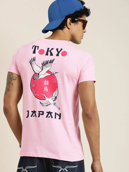 Dillinger Pink Graphic Regular T-Shirt-DLCR18114PINK-S