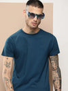 Difference Of Opinion Men's Dark Blue Plain T-Shirt