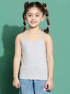 Tales & Stories Grey Solid Camisole For Girls