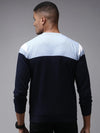 Men Blue Colourblock Sweatshirt-OTRS-4-1-Navyblue