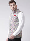 Hangup Men Standard Printed Men's Indian Wear-78APrintedNehru