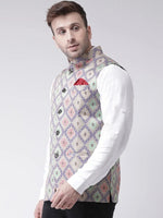 Hangup Men Standard Printed Men's Indian Wear-78APrintedNehru